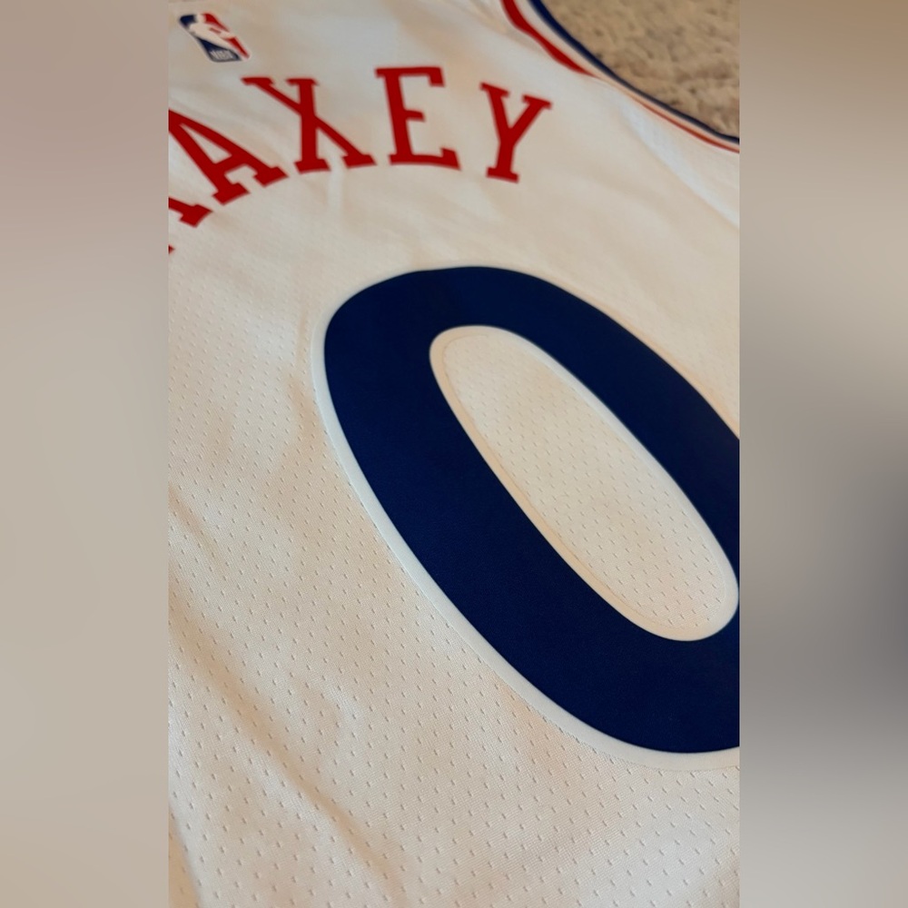 Nike Authentic Philadelphia 76ers Sixers NBA Tyrese Maxey #0 Jersey Men’s Sz: S - Picture 9 of 9